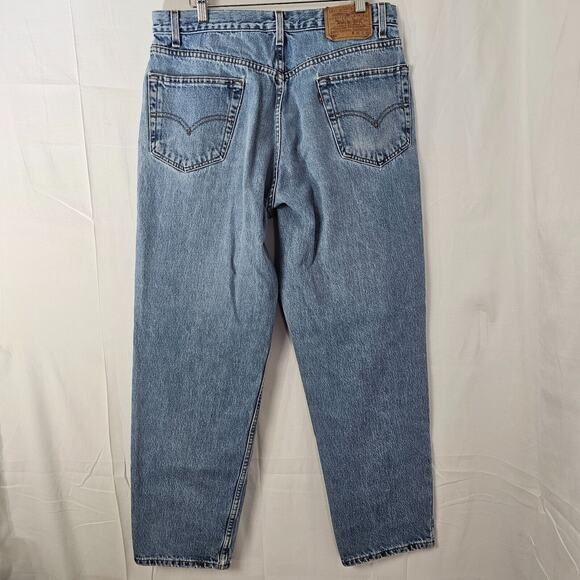 Vtg Levis 550 Relaxed Fit Jeans Size Tag 36x31 Act 34x30 Blue Tapered Denim Y2K - Picture 5 of 14